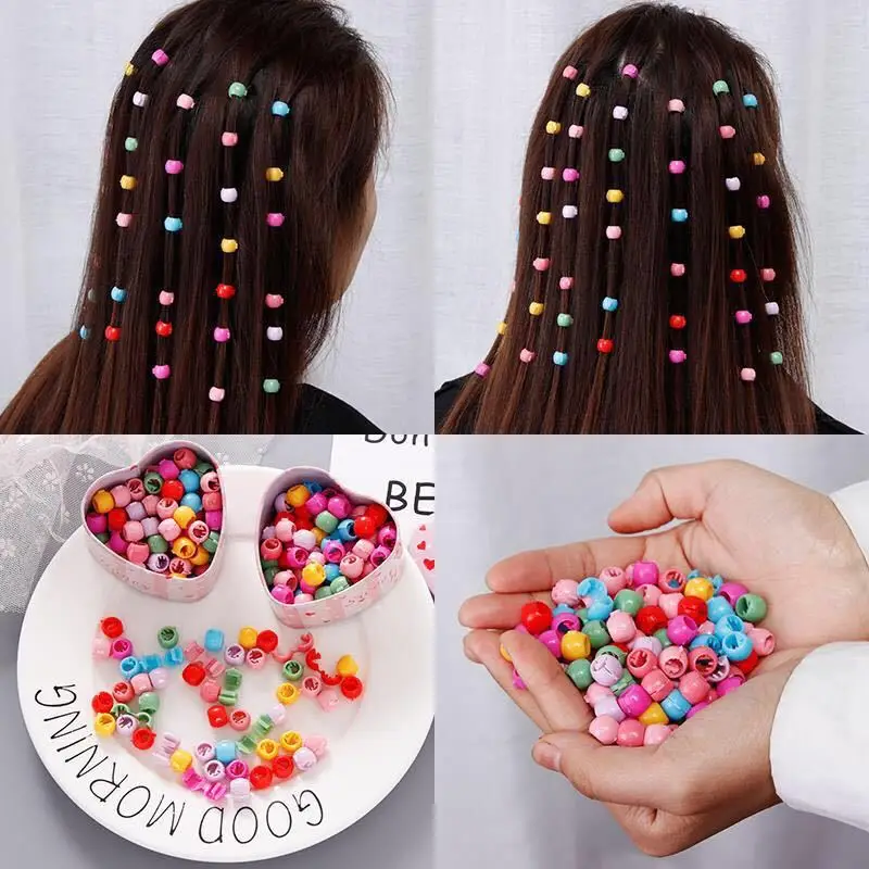 

2023 New Korea Lovely Beads Hairpin For Girls Women Candy Colors Plastic Mini Hair Clips Barrette Headwear Hair Accessories