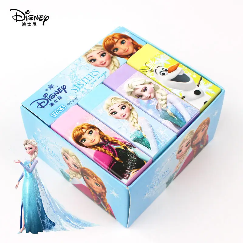 

Disney Frozen Lipstick Eraser Princess Series Cartoon Lipstick Eraser Cute Stationery Kawaii Creative School Supplies Gift