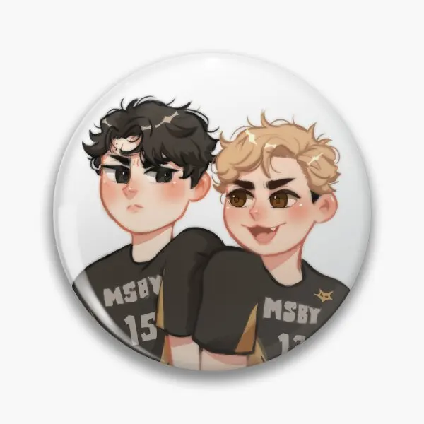 Сиби Сакуацу мягкая булавка на пуговицах модная металлическая брошь забавный