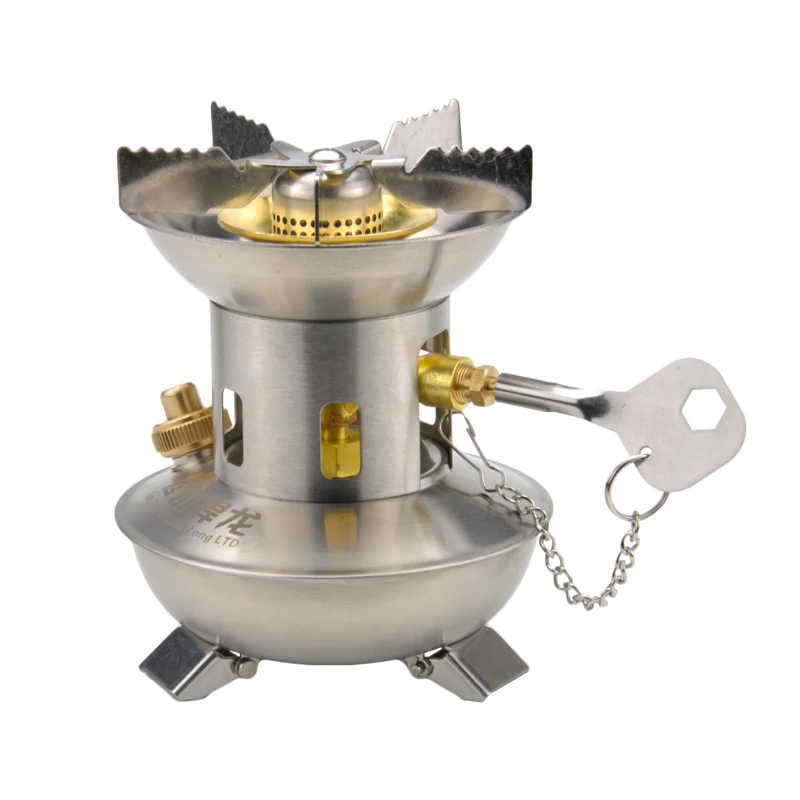 

Outdoor Gasoline Furnace Maintenance-free Stainless Steel Integrated Portable Camping Gasification Furnace Windproof