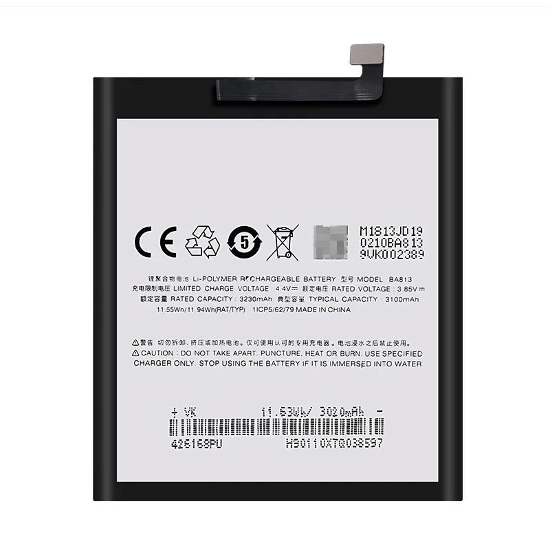 НОВЫЙ аккумулятор BA813 3100 мАч для Meizu V8 Pro M8 M813Q M813H BA-813 высококачественный смартфона