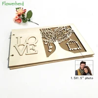 wooden love heart tree wedding guest book reception book sign in book mr and mrs photo frame wedding decoration supplies