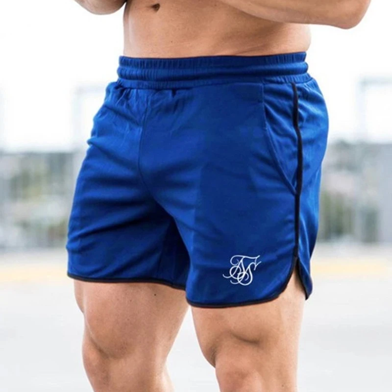 

Sik Silk Fitness Bodybuilding Shorts Man Summer Gyms Workout Male Breathable Mesh Quick Dry Sportswear Jogger Sports Short Pant