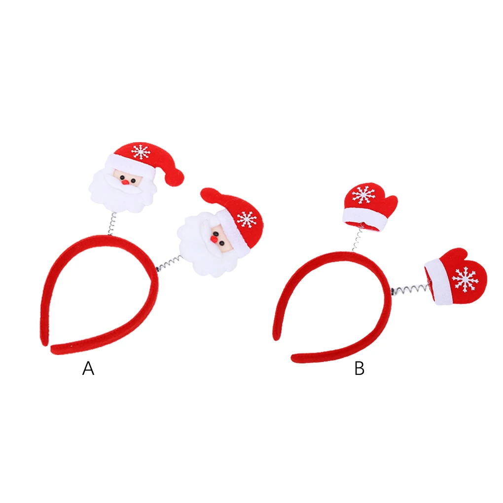 

Рождественская повязка на голову, перчатки, декоративная Детская повязка для волос, тканевая ткань, аксессуары, новый домашний декор, Санта