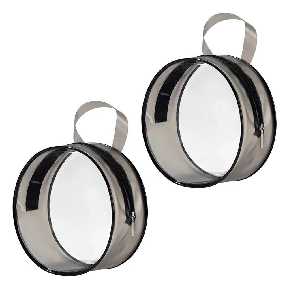 Круглая сумка для хранения косметики 2 шт. мини-заколки волос держатели большая