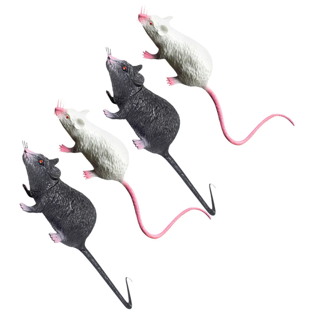 

Statue Halloween Party Decorations Fake Mouse Toys Simulated Plastic Rats Spoof Prank