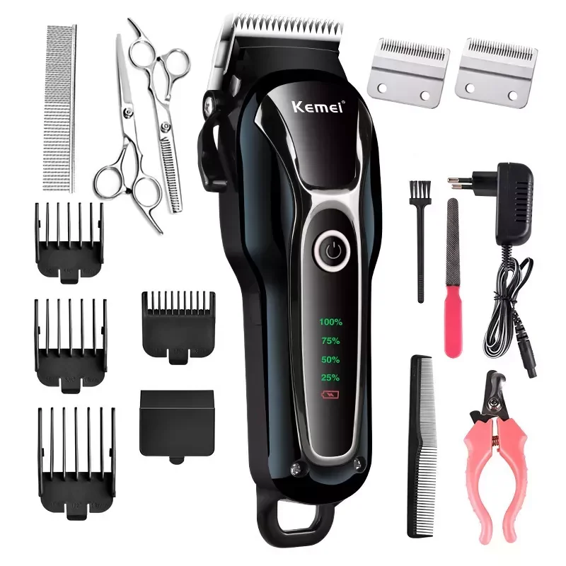 

rechargeable professional dog hair trimmer for cat cutter grooming machine hair remover animal hair clipper for pet