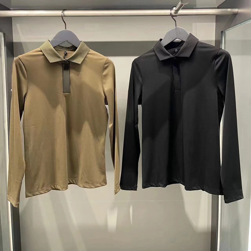 

Спортивная одежда для гольфа, женская футболка с длинным рукавом, Новый универсальный стиль, облегающий Быстросохнущий нижний топ на осень