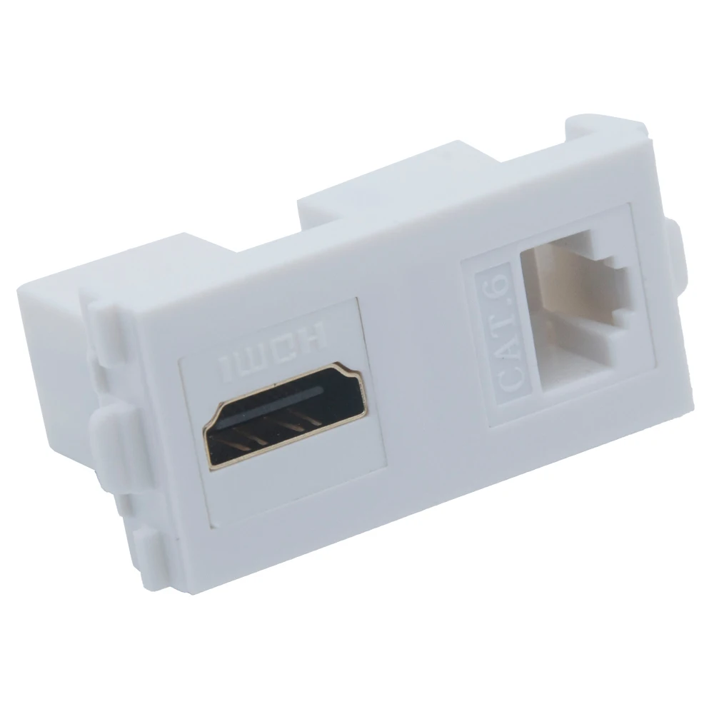 

HDMI CAT6 RJ45 Female To Female Dual Ports Module