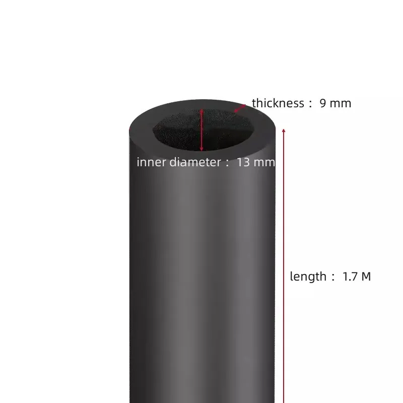 

1,7 М Черная Водонепроницаемая Резиновая Уплотнительная Втулка, Изоляция Труб, Защита Водопроводных Труб