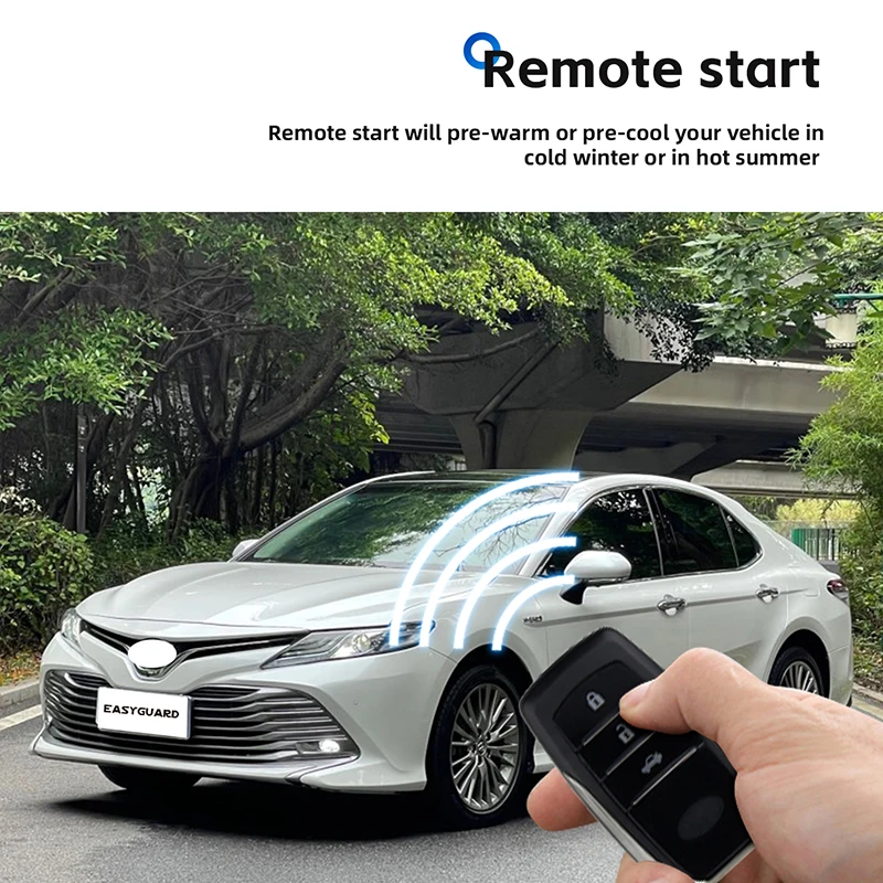 Plug & Play Remote Starter Fit For Toyota Camry Petrol 2018-2020 Gas Engine Cars With Factory Push Start Button Auto Gear