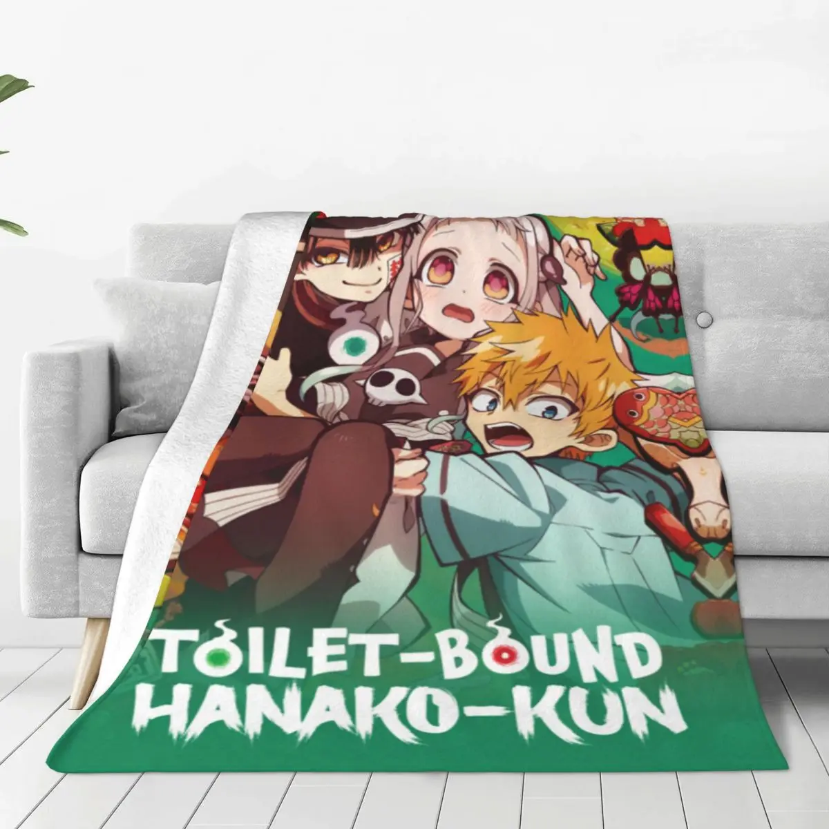 

Toilet Bound Hanako Kun Flannel Blankets Customized Throw Blanket for Sofa Bedding Lounge 200x150cm