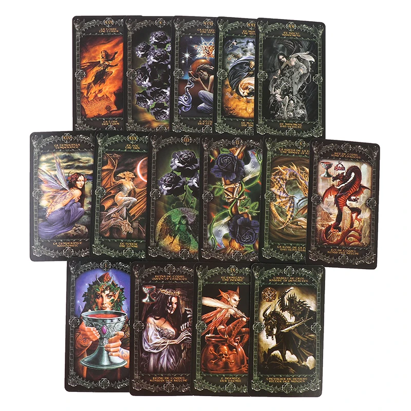 78 шт. настольная игра с картами-Таро и Алхимия английский испанский французский