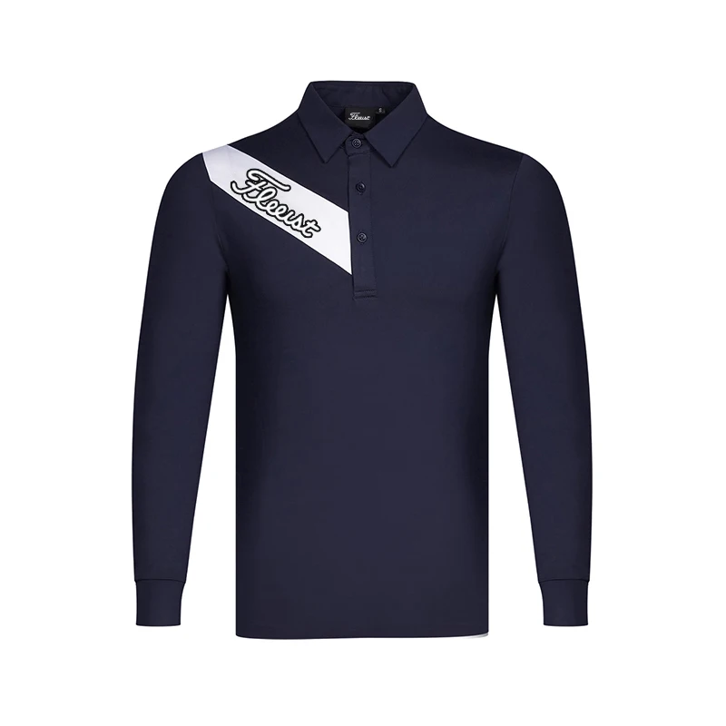 Spring Summer Golf Shirts for Men's Trend Base Polo Shirt Outdoor Sports Fashion Casual Long Sleeve T-shirt Top Golf Clothing