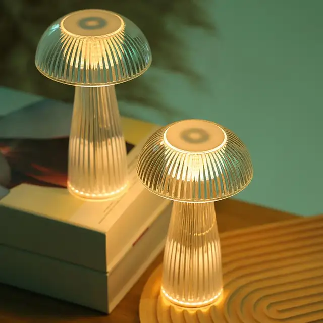 Mushroom Decor Light Romantic Bedside Desk LED Lamp Desktop Ornament Gifts For Boys Girls Kids For Children's Room Living rooms 1