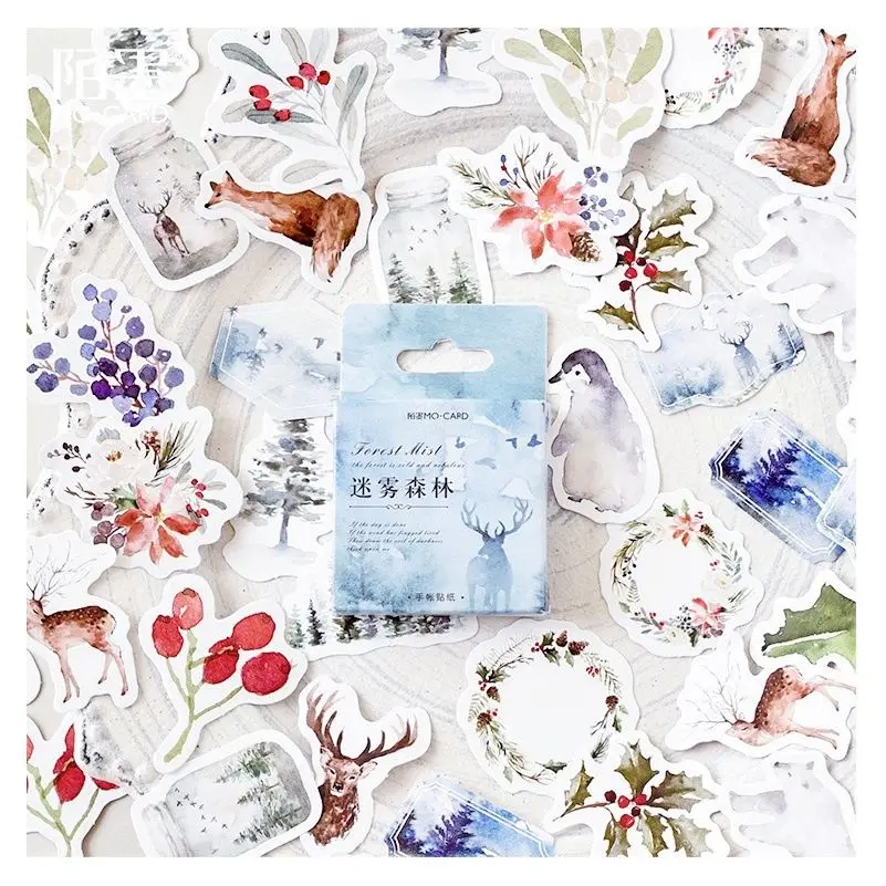 

46 шт./набор, детские наклейки в виде оленя