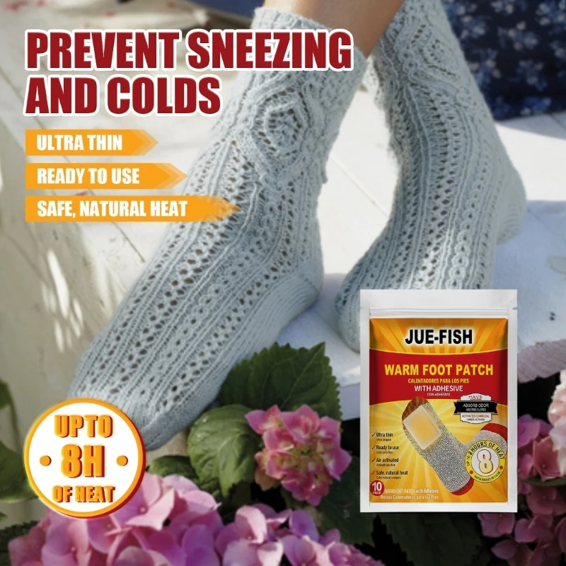 Y1UB 10 шт. зимние грелки для ног клейкие пальцев до 8 часов