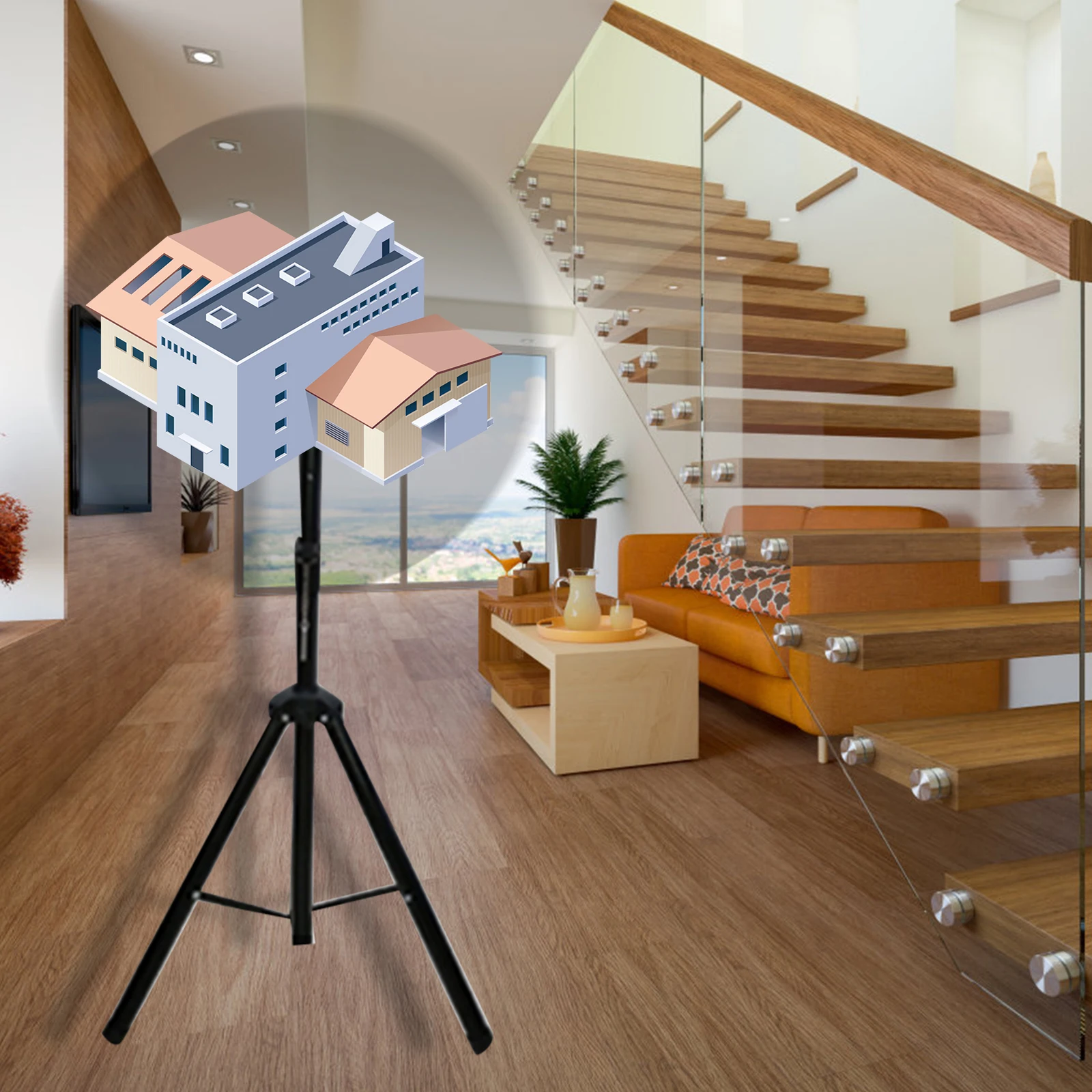 42 см 3D веер голограмма проектор невооруженным глазом светодиодный знак