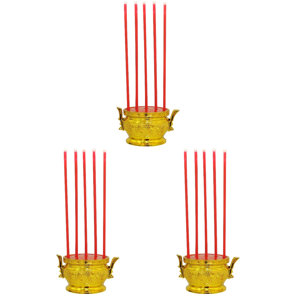 

Led Burnerelectronic Censer Home Forsacrifice Smokeless Ornament Offering Chinese Lamp Electric Portable Reusable Supplies