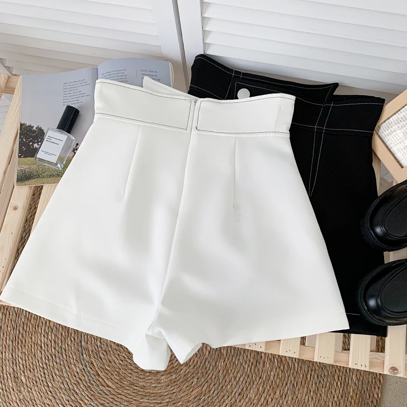 Irregular Design Sense High Slimming Pantskirt Wide Leg Pants Casual Shorts Women's Trendy 2023 Summer New Short Pants