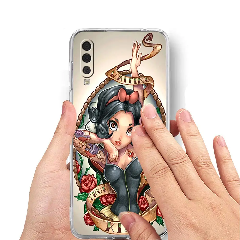 Чехол для телефона с татуированной принцессой Samsung Galaxy A50 A70 A20 A30 A40 A20E A10 A10S A20S A02S A12