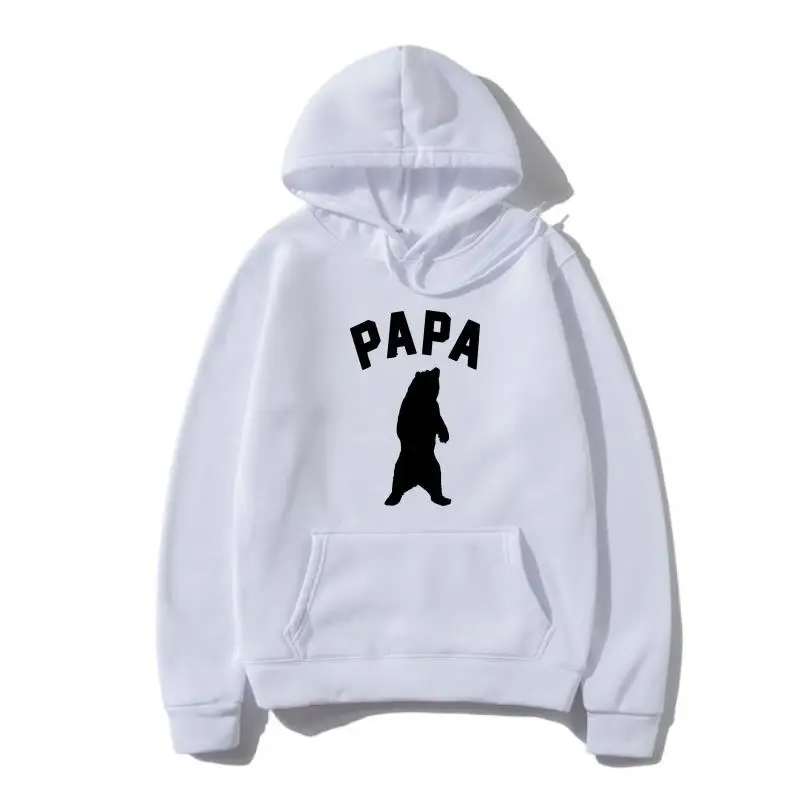 

Толстовка с капюшоном, верхняя одежда с надписью «Papa Bear»