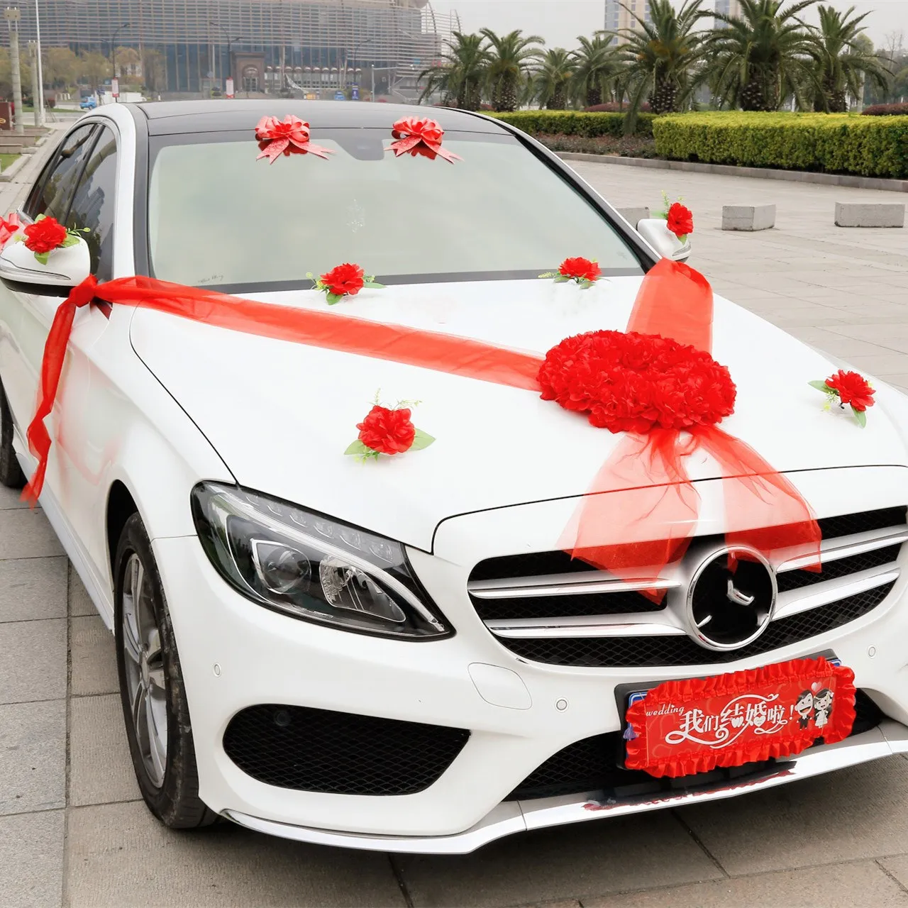 

2022 Wedding Car Fake Flowers Decoration Set Festive & Party Supplies Engagement Valentine's Day Artificial Flowers