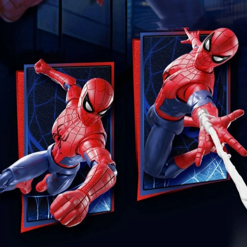 Фото Коллекционная подвижная фигурка Blokees Marvel Champion Class: Человек-паук, Веном, Лунный рыцарь. Новинка. Подарок для фанатов. №4
