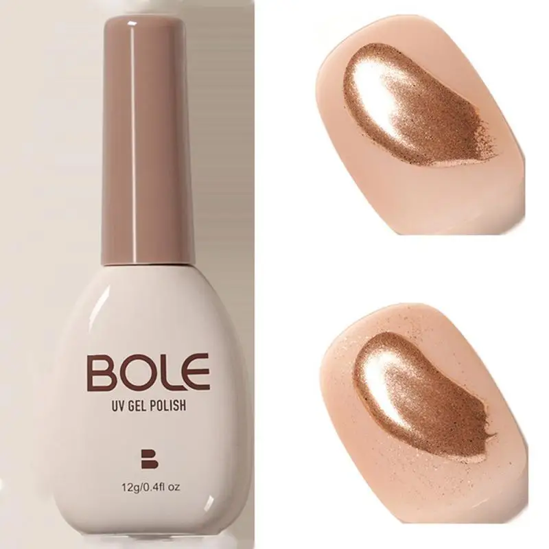 

BOLE Russian-style Frosted Seal Layer Not Stick To Magic Mirror Powder Manicure Suede Matte Nail Polish Glue Nail Phototherapy