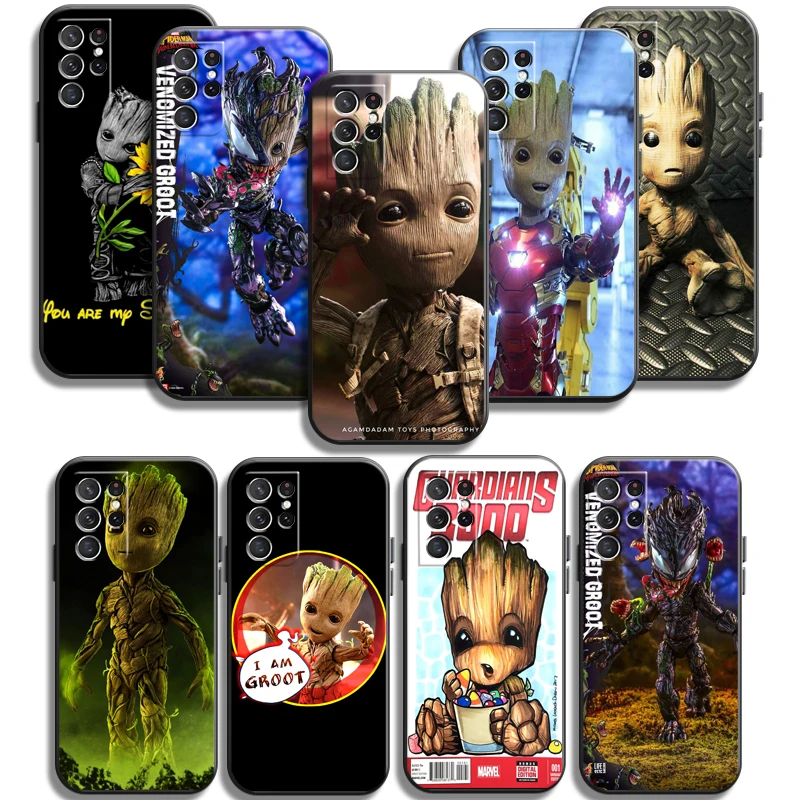 

Marvel Groot Cartoon Phone Cases For Samsung Galaxy A31 A32 A51 A71 A52 A72 4G 5G A11 A21S A20 A22 4G Soft TPU Back Cover Coque