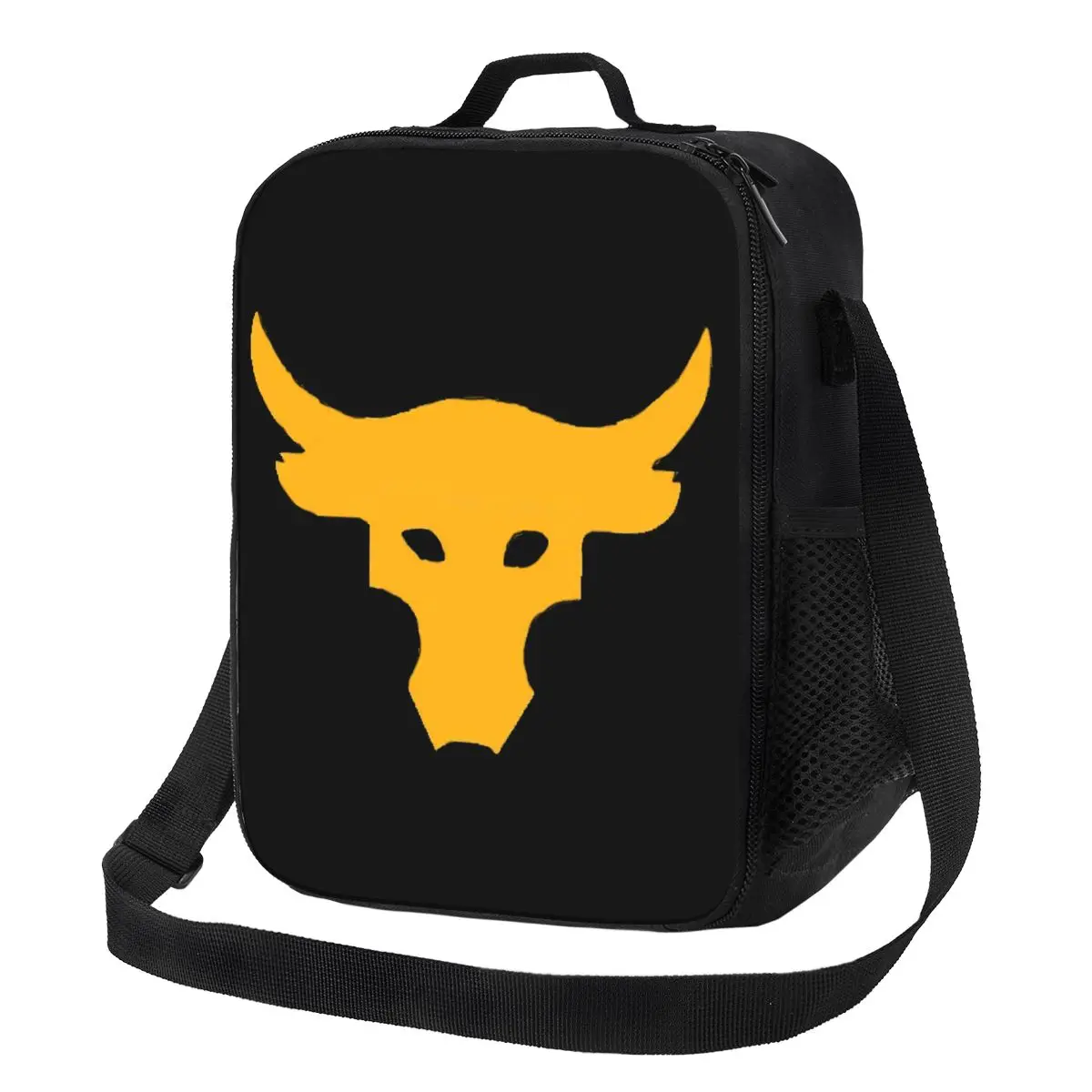 

Dwayne Rock Roll Bull Insulated Lunch Bags for Work School Johnson Resuable Cooler Thermal Bento Box Women Kids