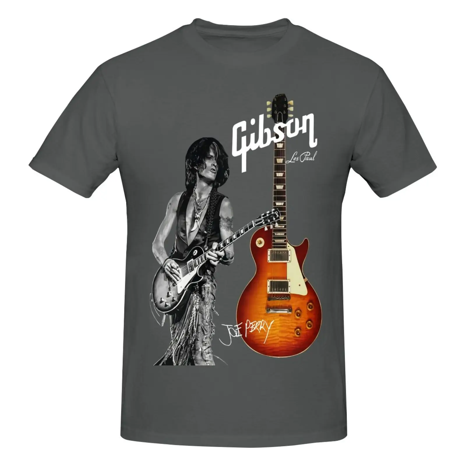 Фото Футболка Gibson Les Paul Guitar 5817 для мужчин и женщин, футболки большого размера, аниме одежда, футболка, Мужская футболка Манга №4