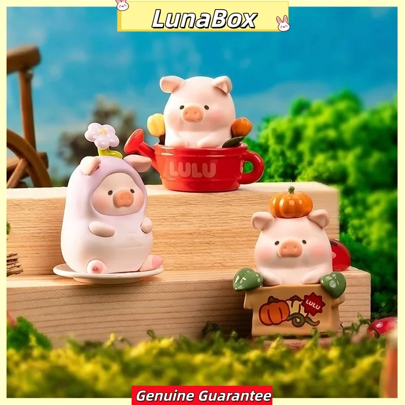 Фото Официальная коллекционная мини-фигурка Lulu The Piggy из серии Lulu Garden: кавайная кукла-животное для декора стола и подарок для фанатов №4
