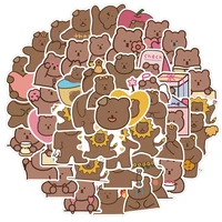 103050pcs korean cute bear hand account stickers kids graffiti diy scrapbooking stationery laptop stickers wholesale