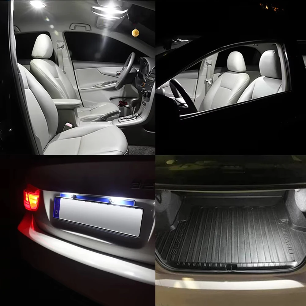 2 / 10 C10W C5W Светодиодные лампочки 31 36 39 41MM 12V 3030 - 6SMD 600LM Ультраяркие автомобильные