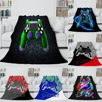 Gamepad Blanket Fashion Flannel Blanket for Bed Sofa Couch Throw Blanket Home Textile Gamer Children Adults Gift King Queen Size