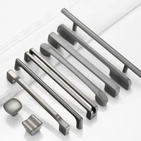 kkfing modern simple starry gray kitchen cabinet knobs and handles aluminum alloy drawer pulls cupboard door knobs hardware