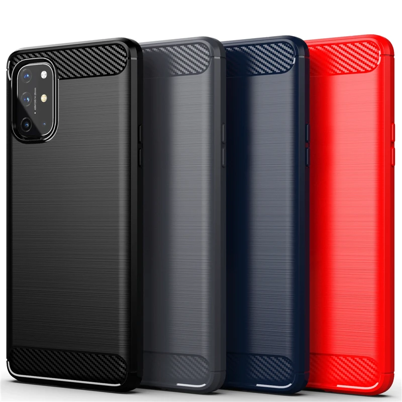 Фото Чехол для OnePlus 8T чехол для Oneplus 8T из углеродного волокна ТПУ мягкий силиконовый защитный чехол для телефона OnePlus 8 Nord N10 8T Fundas №1
