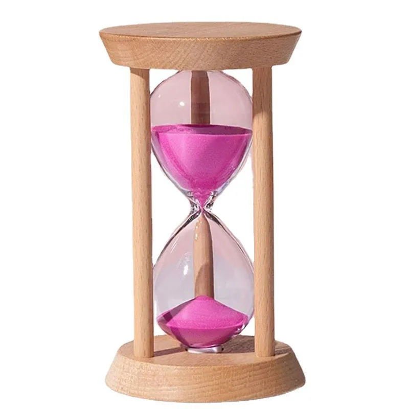 

Creative Birthday Gift Wooden Hourglass 5 Minutes Home Decoration Glass Sand Timer 10 Minutes Wedding Ornament 15 Minutes Timer