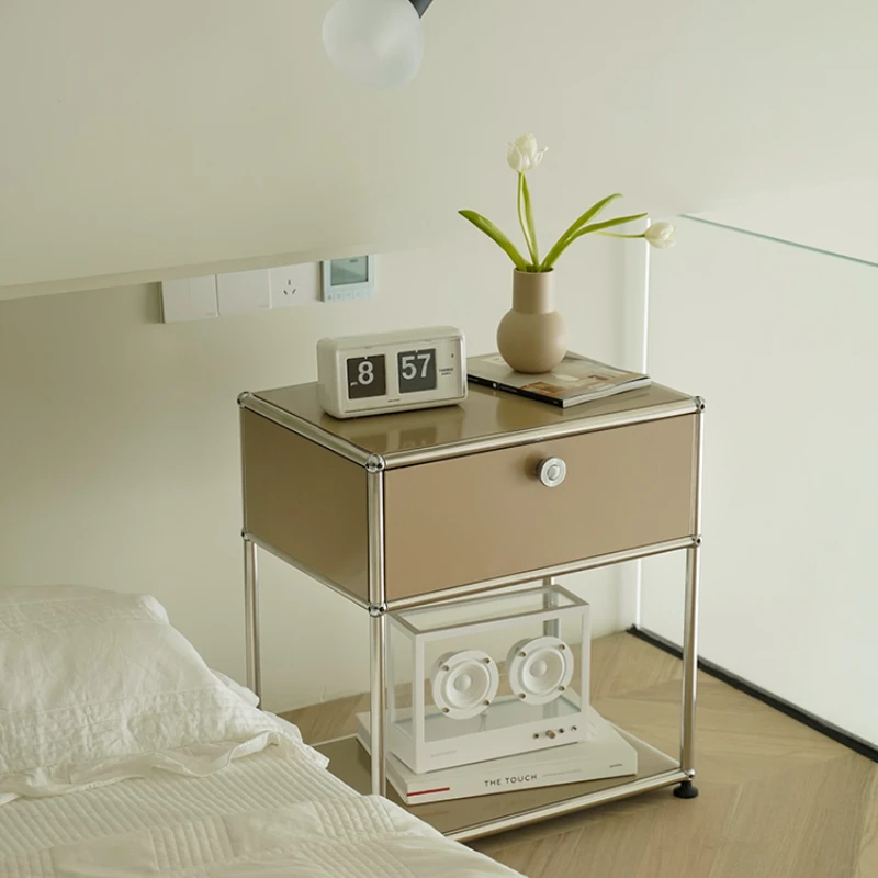 

Mid-Ancient Bauhaus Bedside Table USM Bedroom Modern Minimalist Ins Storage Sofa Side Cabinet