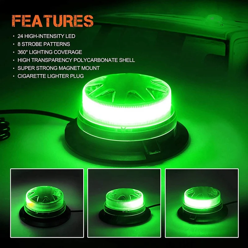 

Car LED Warning Light LED Rotating Strobe Light Fire Truck Emergency Warning Light Car Ceiling Light Signal Light
