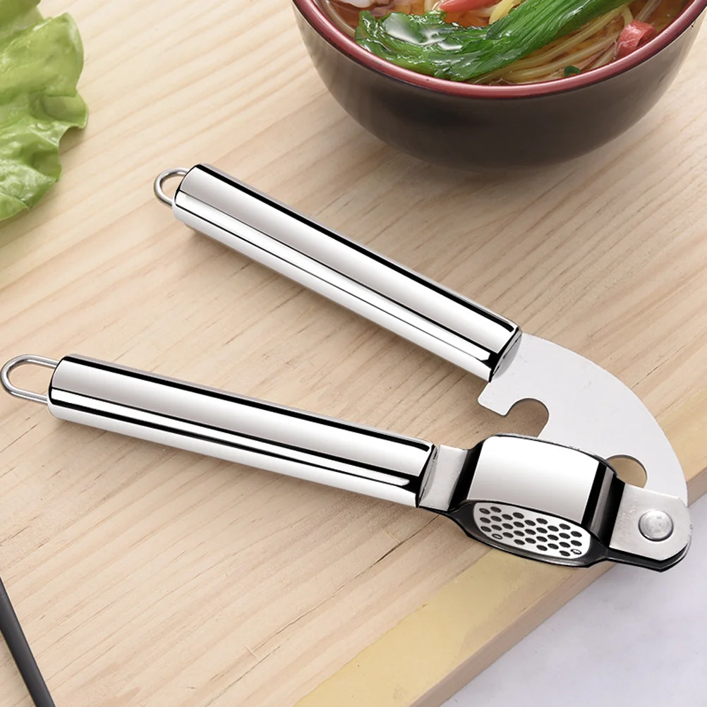 

Stainless Steel Garlic Press and Garlic Slicer Mincer and Crusher Garlic Press Professional Garlic Presser Grinding Kitchen