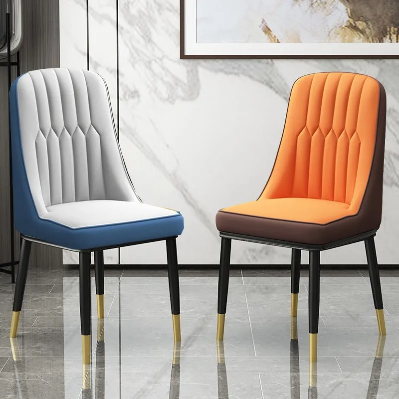 

Удобные Уникальные Обеденные Стулья, современные металлические скандинавские кресла для взрослых, мягкая эргономичная мебель для дома