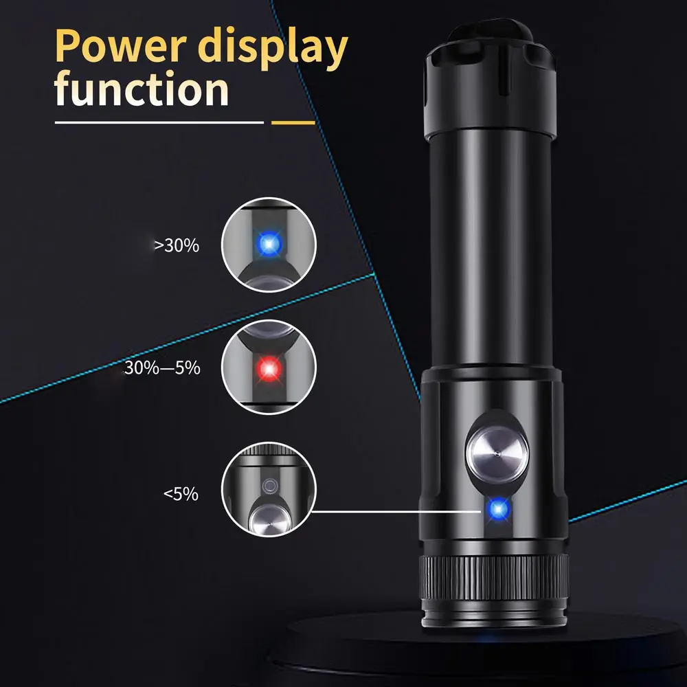 Супер яркий фонарик для дайвинга VASTFIRE с пряжкой и линзой водонепроницаемый 100 м