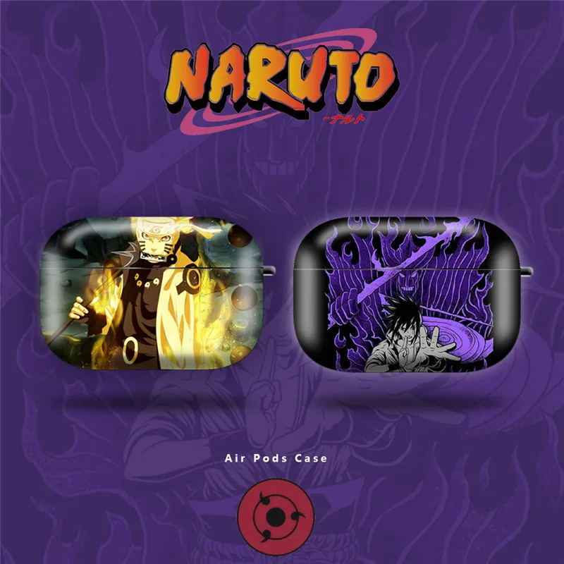 

Anime Sharingan Sasuke Purple Yellow Apple AirPods 1 2 3 Pro Case Cover iPhone Earbuds Accessories Airpod Case Air Pods Case
