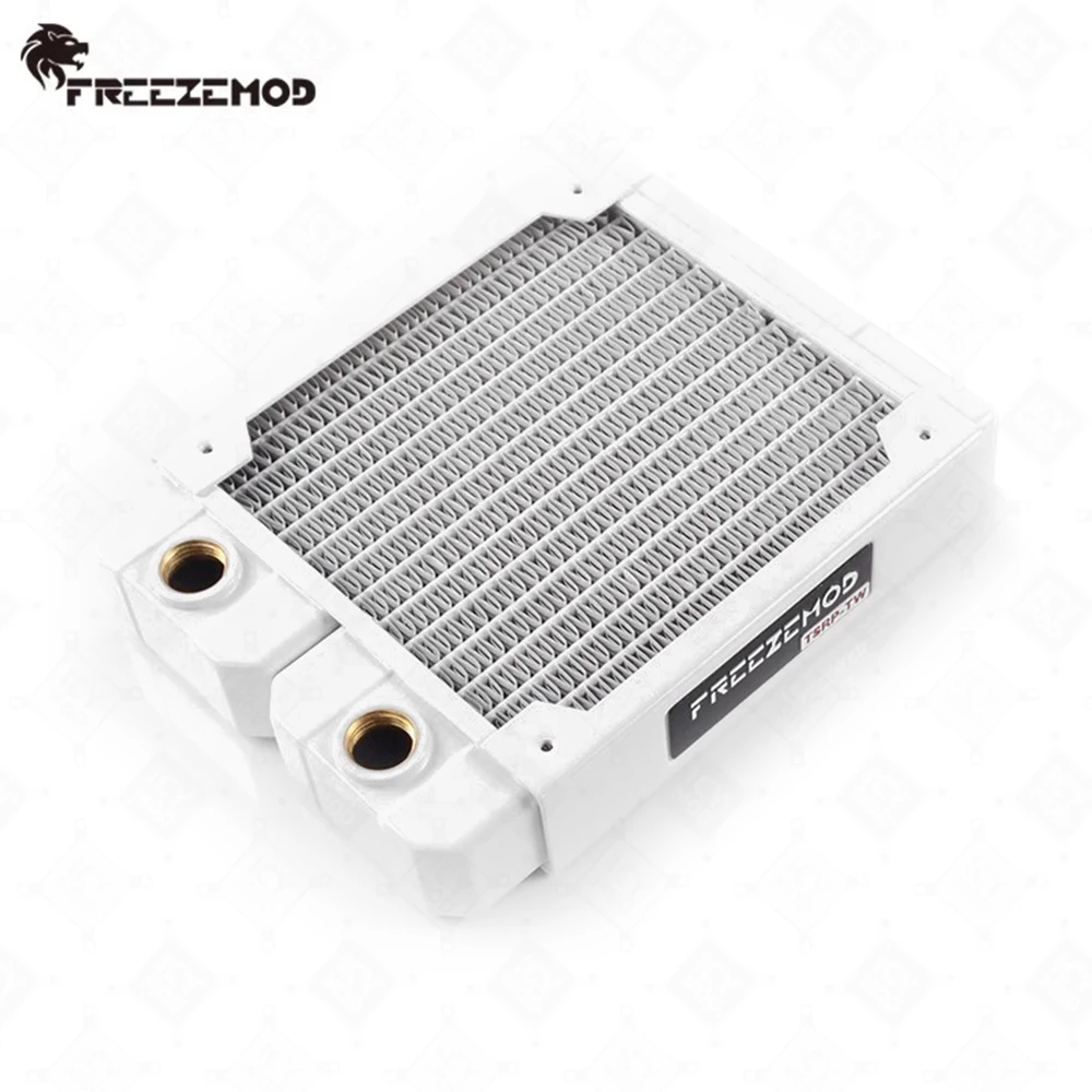 

FREEZEMOD 120mm White Copper Radiator PC Water Cooler Copper Liquid Cooling 12CM Fan TSRP-TW-White120