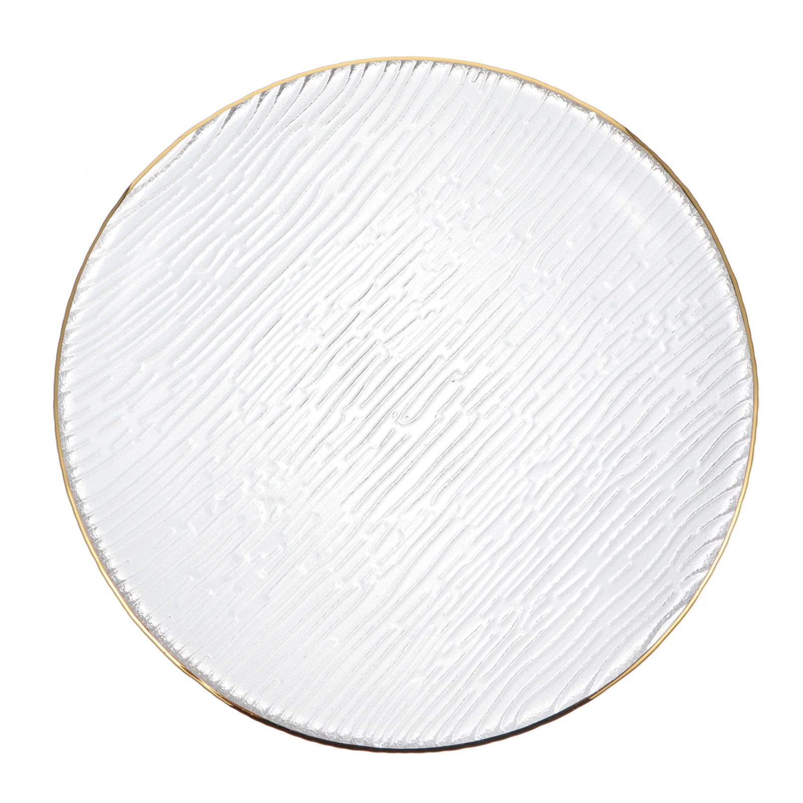 

Glass Fruit Plate Kichen Dinnerware Sushi Cake Plate Transparent Dessert Tray