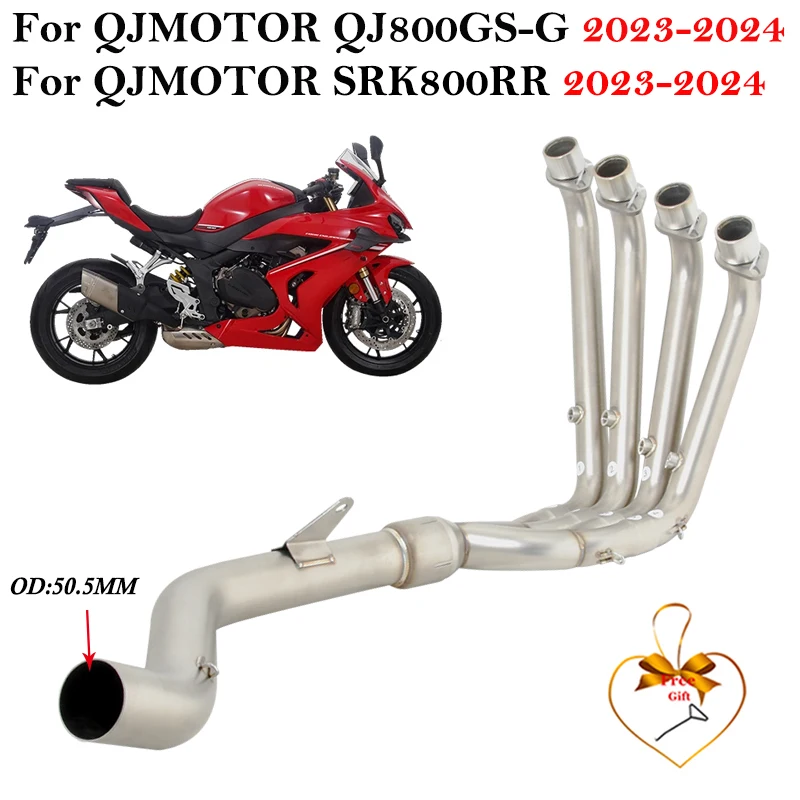 Слипоны для QJMOTOR SRK800RR QJ800GS-G QJ 800 GS-G 2023 2024 система выхлопных газов мотоцикла