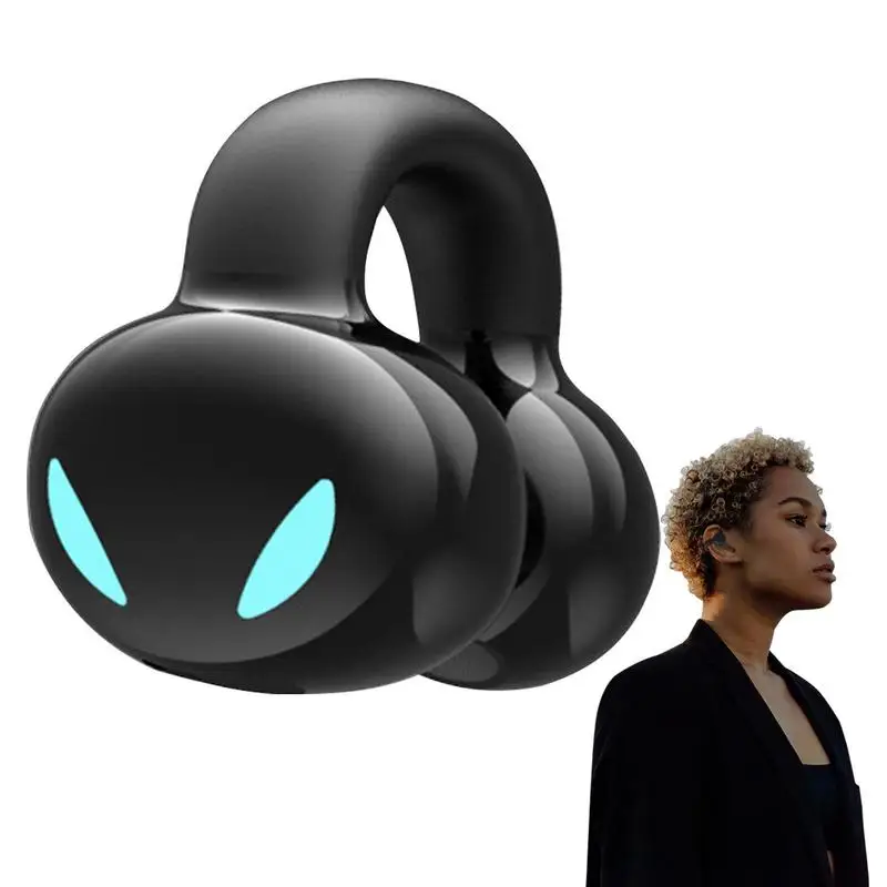 

Clip-On Earphones Outdoor Earring Headset Smart Touch Sports Earphone For Running Walking Driving And Cycling