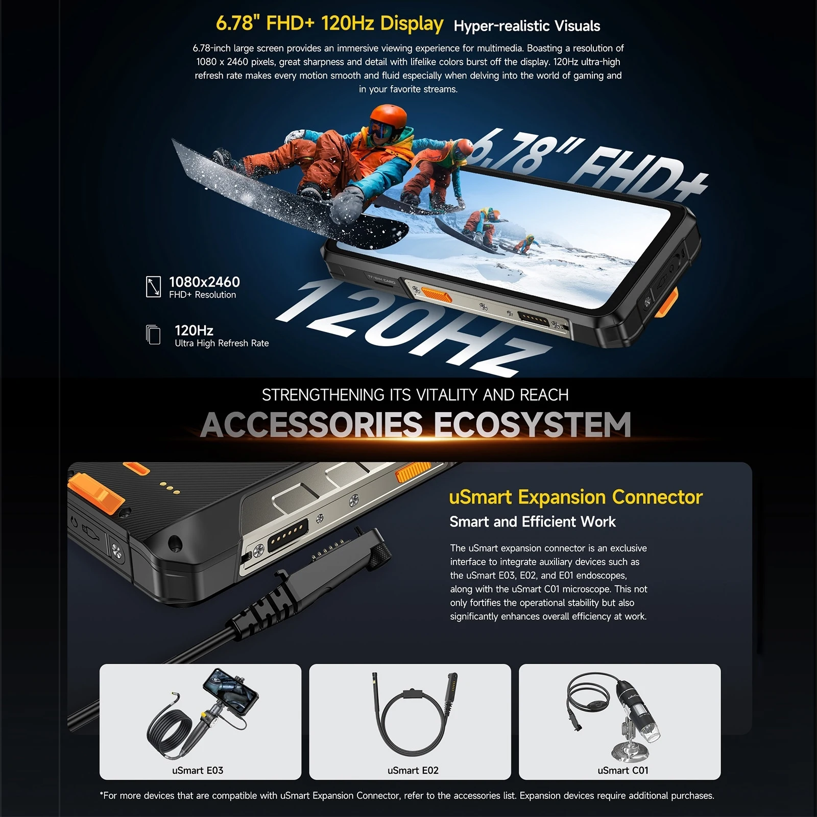 Прочный смартфон Ulefone Armor 26 Ultra Walkie Talkie 5G, водонепроницаемый, 6,78 дюйма, 120 Вт, 15600 мАч, 200 МП, камера, 64 МП, ночное видение, NFC (art.: 3920d03200536) - 3920d03200536